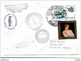 109 - 14 - Enveloppe Base Antarctique Polonaise Arctowskiego - Navire Prof Siedlecki 1982-1984 - Antarctic Wildlife