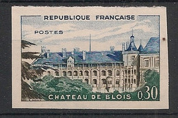 FRANCE - 1960 - N°Yv. 1255a - Chateau De Blois - VARIETE Non Dentelé / Imperf. - Neuf Luxe ** / MNH - 1951-1960