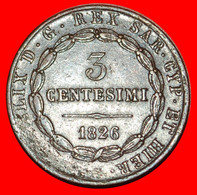 * EMILIA: ITALY ★ 3 CENTESIMOS 1826 UNITED PROVINCES OF CENTRAL ITALY! RARE! CYPRUS ★LOW START ★ NO RESERVE! - Emilia