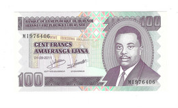 *burundi 100 Francs 2007  Km 37f  Unc - Burundi