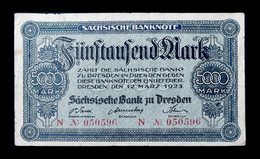 # # # Banknote Sachsen (Notgeld) 5.000 Mark 1923 # # # - Sin Clasificación