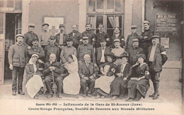 Saint St Amour Infirmerie De La Gare Croix Rouge Guerre 1914 1918 - Otros & Sin Clasificación