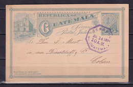Tarjeta Postal - 1894 -  Guatemala - Guatemala