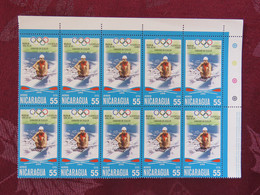 Nicaragua 1976 Mint (MNH) Stamps - 10 X Olympic Winners Rowing And Sculling USSR - Nicaragua