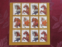 Nicaragua 1996 Mint (MNH) Stamps - Armored Horses - Part Of A Sheet But Two Complete Sets Of 4 - Nicaragua
