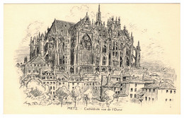 ROBIDA - Metz - Cathédrale Vue De L'Ouest - Robida