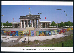 Berlin - Brandenburg - Tor - Die Mauer 1961 - 1989 .  -  NOT  Used - Scans For Condition .(Originalscan !!) - Mur De Berlin