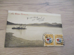 Carte Photo Bateau Ship Panama La Boca Bac ? Dragueur ? - Comercio