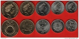 Solomon Islands Set Of 5 Coins: 10 Cents - 2 Dollars 2012 UNC - Solomon Islands