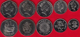 Solomon Islands Set Of 5 Coins: 5 Cents - 1 Dollar 2005 UNC - Solomon Islands