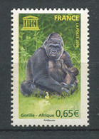 (CL 28 B - P.48) France - Unesco ** N° 140 - Gorilles - Gorilles