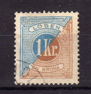 SUEDE Sweden Taxe 1874 Yv 10A Dent. 13 Obl - Segnatasse