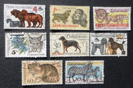 Selection Of Used/Cancelled Stamps From Czechoslovakia Wild & Domestic Animals. No DC-317 - Gebraucht