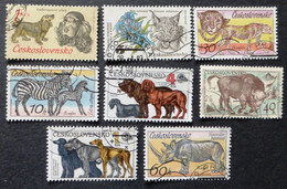 Selection Of Used/Cancelled Stamps From Czechoslovakia Wild & Domestic Animals. No DC-318 - Oblitérés