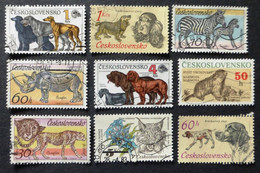 Selection Of Used/Cancelled Stamps From Czechoslovakia Wild & Domestic Animals. No DC-320 - Oblitérés