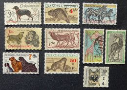 Selection Of Used/Cancelled Stamps From Czechoslovakia Wild & Domestic Animals. No DC-321 - Oblitérés