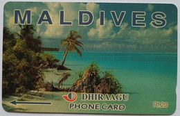 Maldives Rf.20, 4MLDD " Coconut Palms " - Maldivas