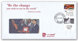 NAMIBIA  2019 – Mahatma Gandhi Namibia 150th Birth Anniv. First Day Issue FDC Postmark Cover   (**) - Namibia (1990- ...)