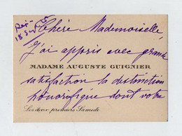 VP19.766 -  1926 - CDV - Carte De Visite - Mme Auguste GUIGNIER - Cartes De Visite