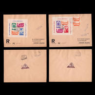MARRUECOS 1937.Tipos En Hojitas Sobre Cartas.Edifil.167-168 - Marruecos Español