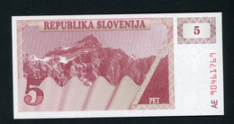 SLOVENIE : 5 TOLARJEV -  NEUF - Slovénie