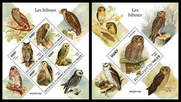 NIGER 2022 - Owls, M/S + S/S Official Issue [NIG220116] - Non Classés