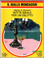 # Notte Ideale Per Un Delitto - Mignon G. Eberhart - Giallo Mondadori N 1646 - Policíacos Y Suspenso
