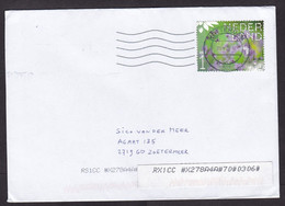 Netherlands: Cover, 2022, 1 Stamp, Flower, Herb, Plant, Small Sorting Label (traces Of Use) - Briefe U. Dokumente