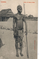Congo Warrior Type Boshi  Nu Avec Lance  Moyen Alima Collection A. Courboin - Africa