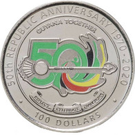 GUYANA, 2020, 100 Dollars, 50 Years Of The Republic, Colored, UNC - Guyana