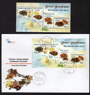 Turkey/Turquie 2018 - Our Local Dishes, Marmara Region Region - FDC + Minisheet - MNH*** - Superb*** - Storia Postale