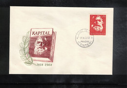 Jugoslawien / Yugoslavia 1968 Karl Marx FDC - Karl Marx