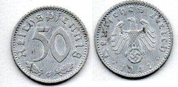 Allemagne - 50 Reichspfennig 1941 G TTB - 50 Reichspfennig