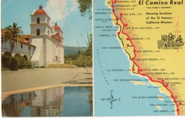 MISSION SANTA BARBARA - CALIFORNIA - F.P. - STORIA POSTALE - Santa Barbara