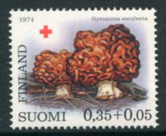 FINLAND 1974 Red Cross: Fungi 0.35 M. On Ordinary Paper MNH  / **.  Michel 753x - Unused Stamps