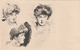 ***  ILLUSTRATEUR  ***  Portrait De Femme - Précurseur Neuf Pas Nom éditeur - Before 1900