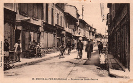 Bourg-de-Péage (Drôme) Grande Rue Jean-Jaurès, Cyclistes - Photo Paul Boyer - Carte N° 96 Non Circulée - Bourg-de-Péage