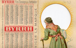 BYRRH  1900 =  Calendrier Illustré Pliant Là Système   3193 - Tamaño Pequeño : ...-1900