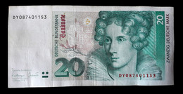 # # # Banknote Germany (Bundesrepublik) 20 Mark 1993 # # # - 20 Deutsche Mark