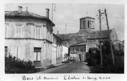 CPA -   BOIS  (17)   L' Entrée Du Bourg   ( église) - Sonstige Gemeinden