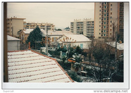 RT29.164 VAR. LA VALETTE SOUS LA NEIGE .FEV.1987 VUE PRISE  VERS  RUE SAVORGNAN DE BRAZZA. - La Valette Du Var