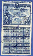 ACTION 100 Francs Au Porteur Étab. VERMINCK - Planche Complète N°437799 Marseille 10 Juillet 1920 - COL-AD100 - S - V