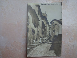 Carte Photo 01 TREVOUX Rue Avec Animation - Trévoux