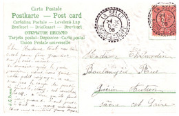 N°94281 -cachet Double Cercle Pointillé (perlé) -La Selle -1905- - 1877-1920: Periodo Semi Moderno