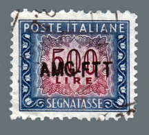 Trieste Zona A (AMG FTT): SEGNATASSE Del1947/54 Soprastampa Su Una Riga - Lire 500 (dent. 13,5x14) 1952 - Taxe