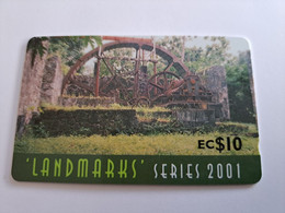 ST LUCIA    $ 10   CABLE & WIRELESS  STL-337G   337CSLG  LANDMARKS SERIES       Fine Used Card ** 9698** - Santa Lucia