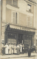 Thèmes Div.-ref-LL58-commerce -carte Photo -devanture Magasin Boucherie A Marechal -bouchers -photo Chavance Paris- - Magasins