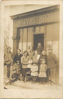 Thèmes Div.-ref-LL49-commerce -carte Photo Non Située  -devanture Café Commerce De Vins - Restaurant - - Cafés