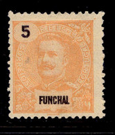 ! ! Funchal - 1897 D. Carlos 5 R - Af. 14 - MH - Funchal