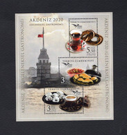 Turkey/Turquie 2020 - Euromed - Tea And Turkish Coffee -  Minisheet - MNH*** - Superb*** - Lettres & Documents